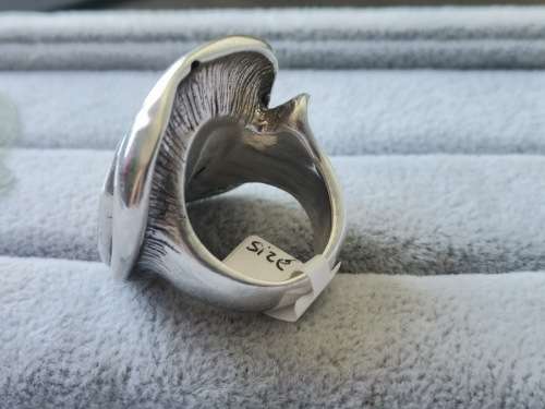 Discount!! Bulky Silver Rose Ring