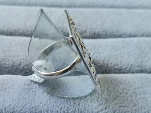 Discount!! Adjustable Bulky Silver Ring