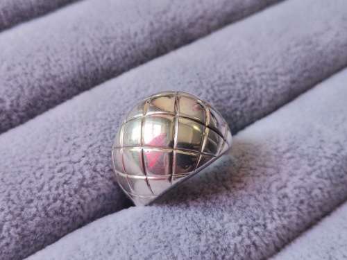Patterned Silver Ring