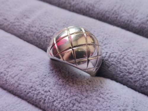 Patterned Silver Ring