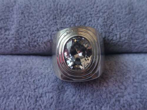 Discount!! Silver Solitaire Ring