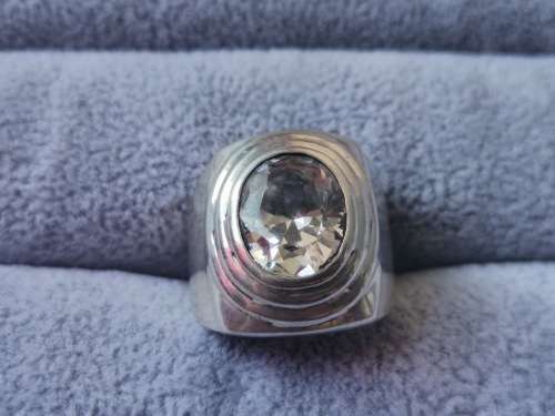 Discount!! Silver Solitaire Ring