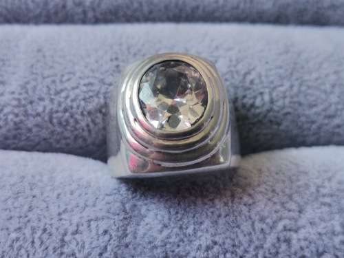 Discount!! Silver Solitaire Ring