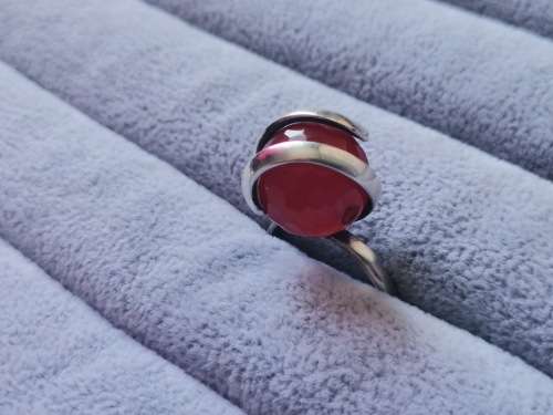 Discount!! Silver Carnelian Ring