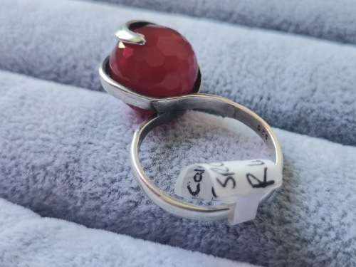 Discount!! Silver Carnelian Ring
