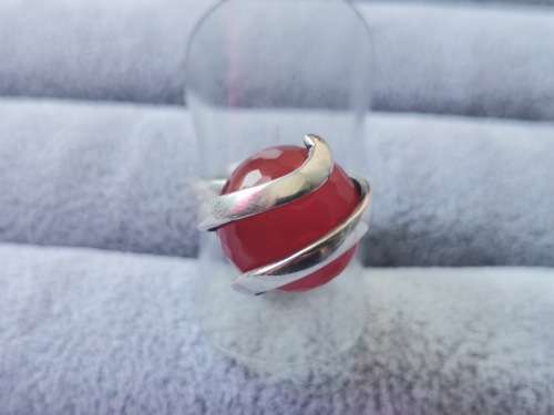 Discount!! Silver Carnelian Ring