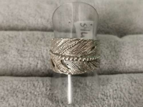 DISCOUNT!!! Silver Feather Ring