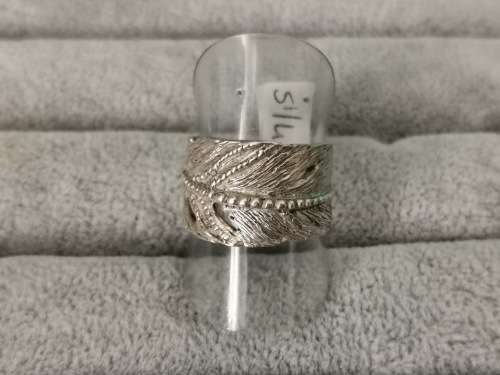 DISCOUNT!!! Silver Feather Ring