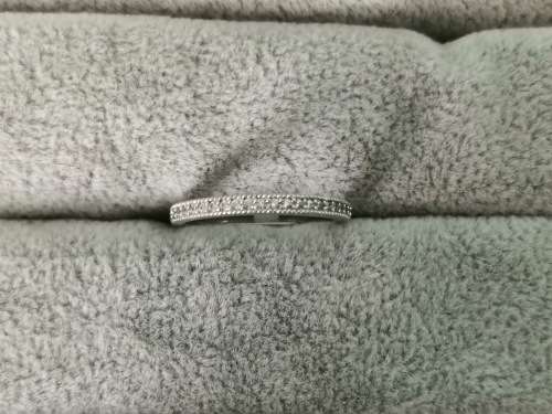 DISCOUNT!!! Silver Half-Eternity Ring