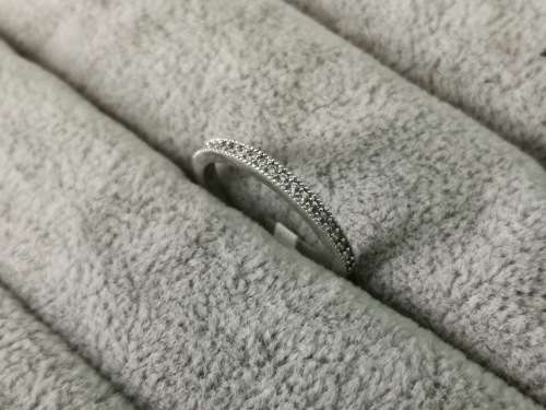 DISCOUNT!!! Silver Half-Eternity Ring