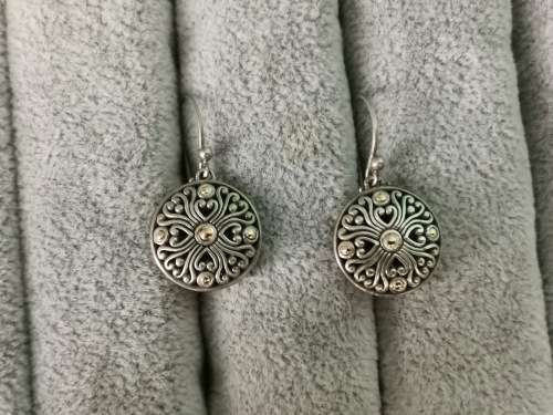 Gold and Silver Earrings