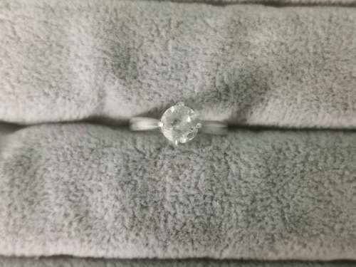 DISCOUNT!!! Silver Solitaire Ring