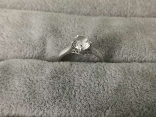 DISCOUNT!!! Silver Solitaire Ring