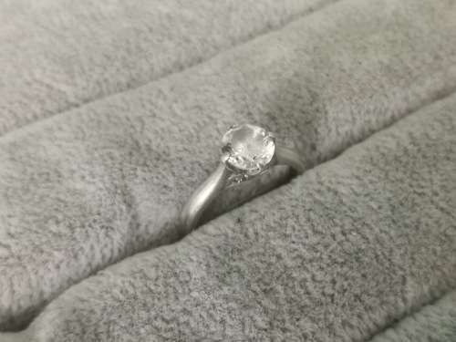 DISCOUNT!!! Silver Solitaire Ring