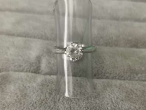 DISCOUNT!!! Silver Solitaire Ring