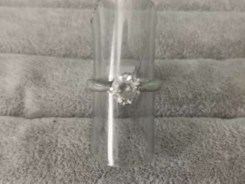 DISCOUNT!!! Silver Solitaire Ring