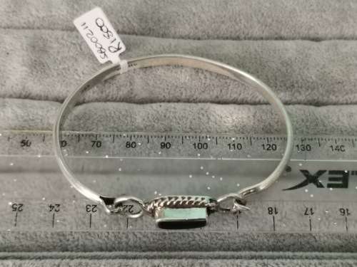 Discount!!! Silver Onyx Bangle