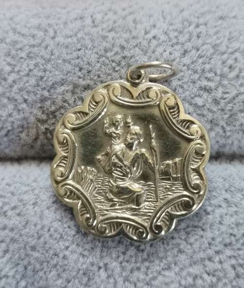 Silver St. Christopher Pendant