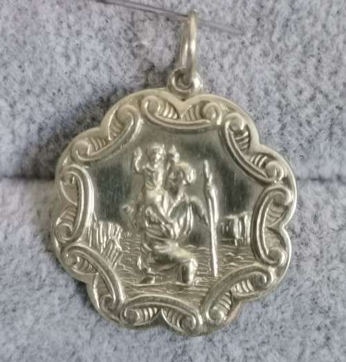 Silver St. Christopher Pendant