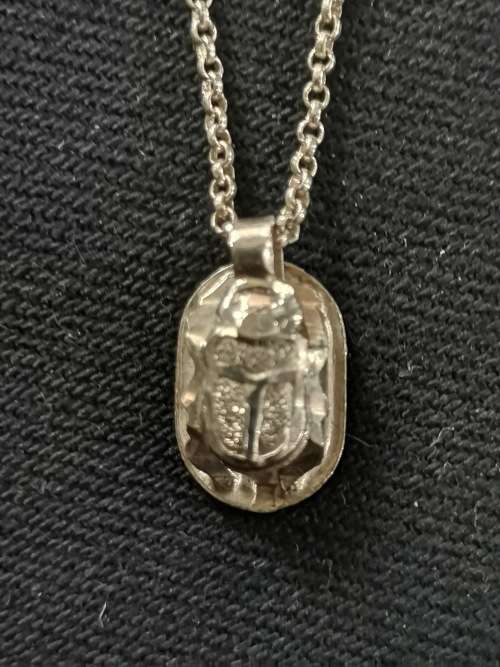 DISCOUNT!!! Silver Scarab Necklace