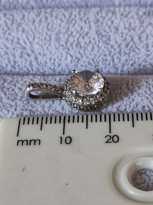 Dazzling Silver Pendant
