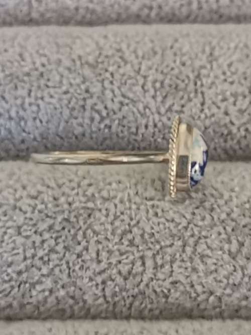 Silver Delft Ring