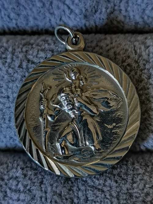 Silver St. Christopher Pendant