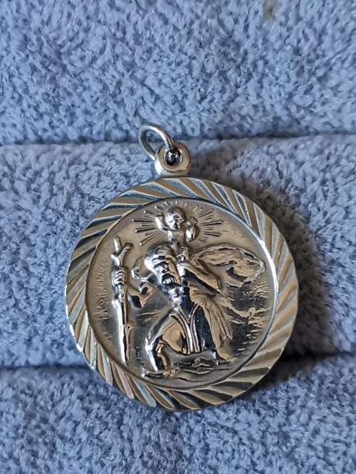 Silver St. Christopher Pendant