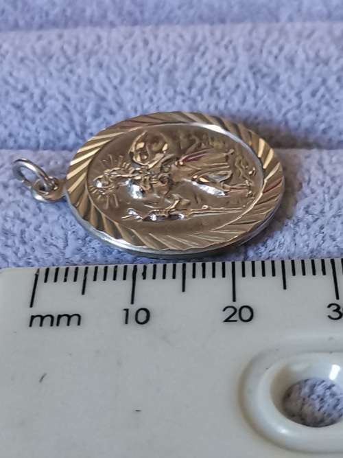 Silver St. Christopher Pendant