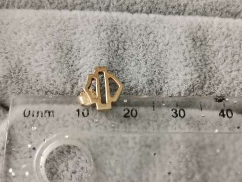 10ct Gold Harley Davidson Earrings