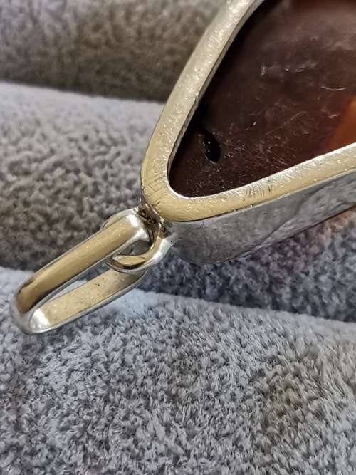 DISCOUNT!!! Silver Amber Pendant