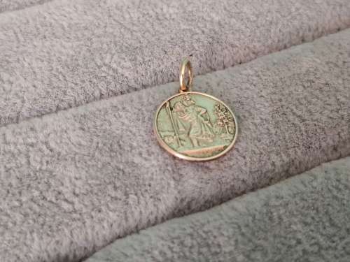 9ct Gold St. Christopher Pendant