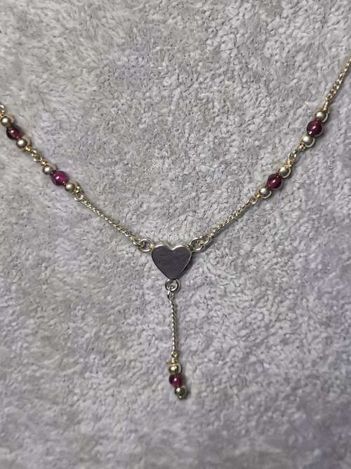 Cute Silver Heart Necklace