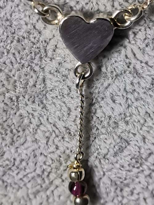 Cute Silver Heart Necklace