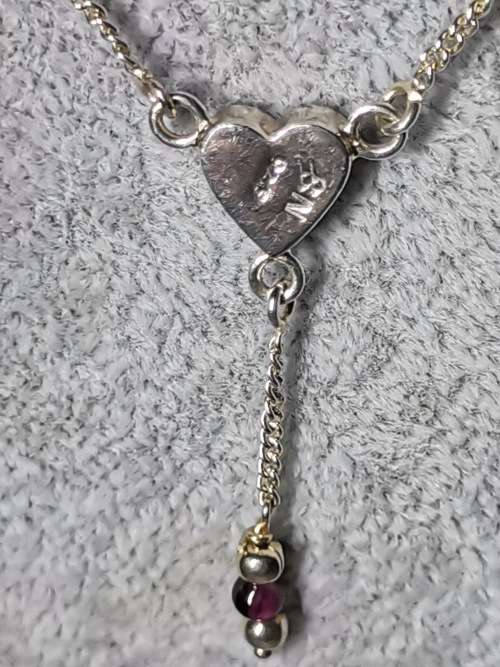 Cute Silver Heart Necklace