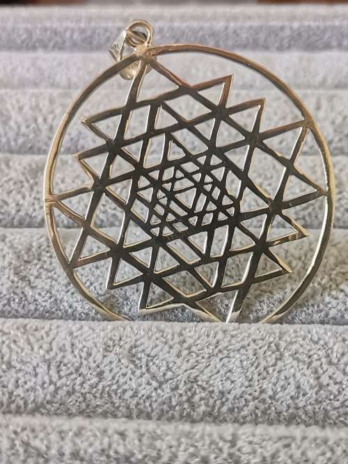DISCOUNT!!! Silver Sri Yantra Pendant