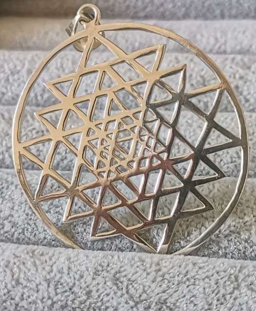DISCOUNT!!! Silver Sri Yantra Pendant