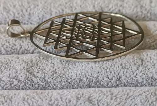 DISCOUNT!!! Silver Sri Yantra Pendant
