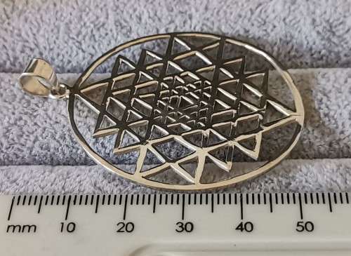 DISCOUNT!!! Silver Sri Yantra Pendant