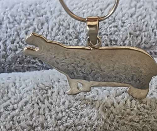 DISCOUNT!!! Silver Hippo Pendant