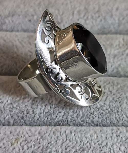 DISCOUNT!!! Silver Pargasite Ring