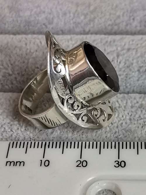 DISCOUNT!!! Silver Pargasite Ring