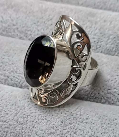 DISCOUNT!!! Silver Pargasite Ring
