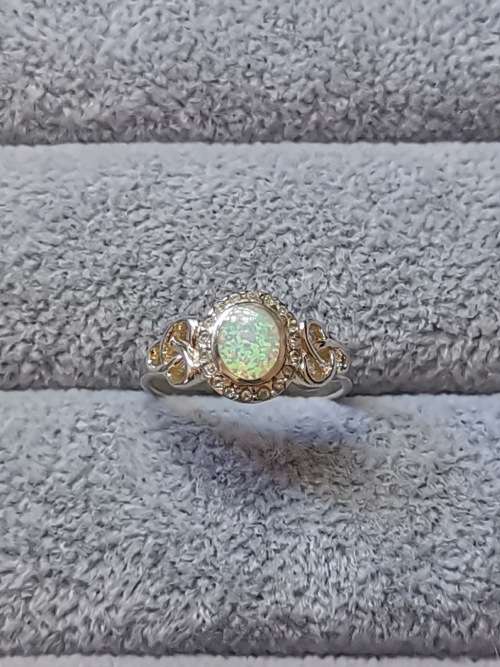 Silver Opal Ring