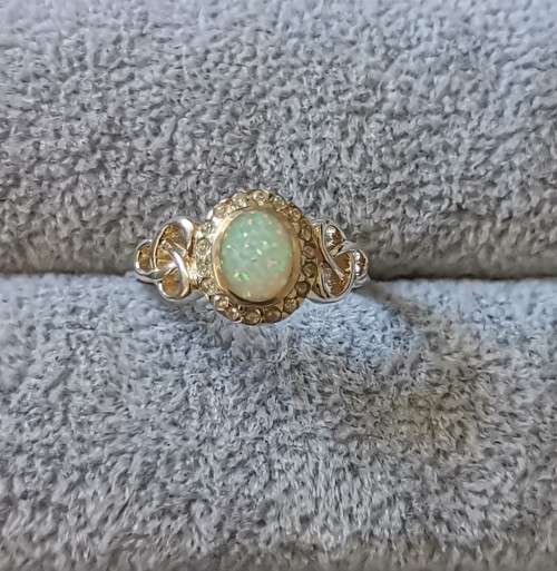 Silver Opal Ring