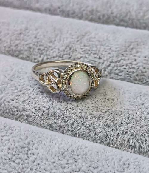Silver Opal Ring