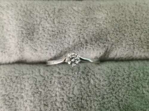 DISCOUNT!!! Silver Solitaire Ring