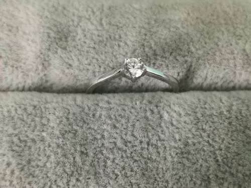 DISCOUNT!!! Silver Solitaire Ring