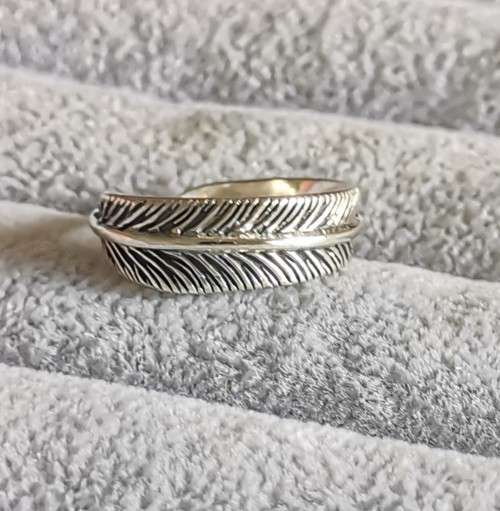 DISCOUNT!!! Silver Feather Ring