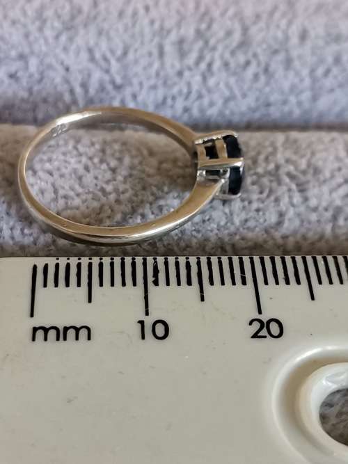 Silver Solitaire Ring